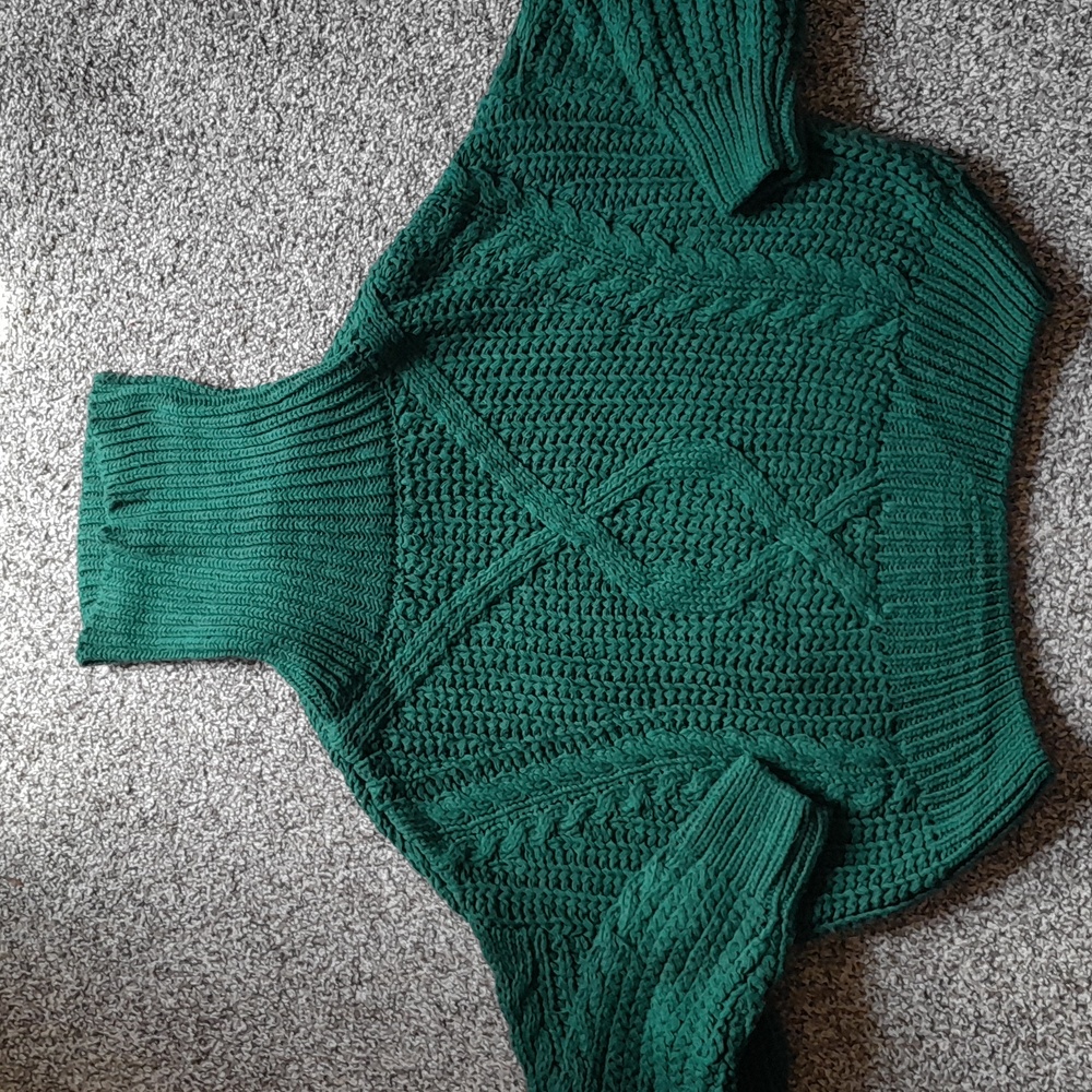 Cute Cozy Crop Sweater Turtleneck